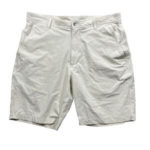 FootJoy‎ Beige Chino Men's Shorts 36 Polyester Spandex Golf Tennis
